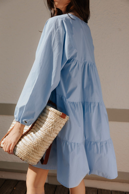 Robe Brune Bleu ciel Orta Robe Brune Bleu ciel Orta