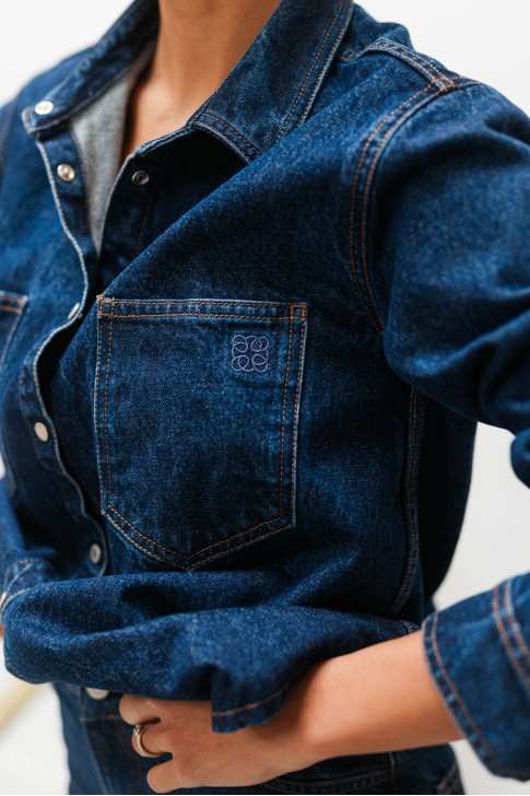 Chemise Roxane denim brut