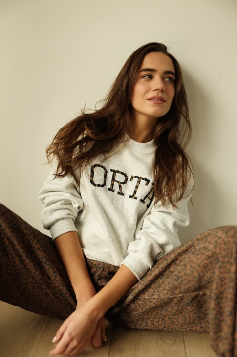 Sweat Georges gris chiné