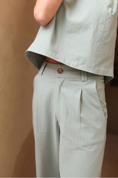 Pantalon Gabriel céladon